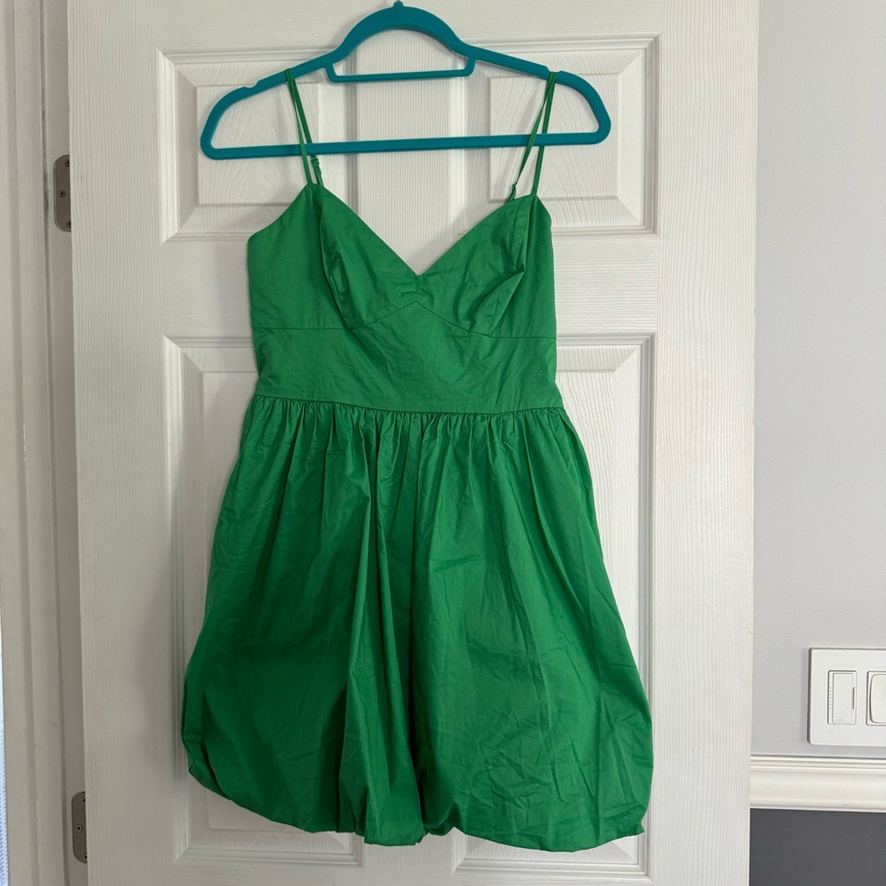 Express green bubble dress